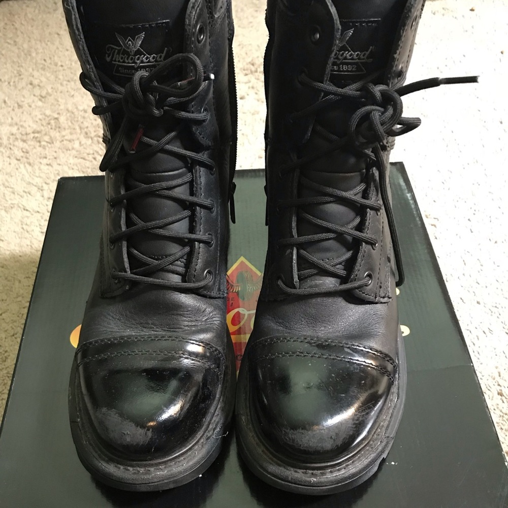 Thorogood Tactical 8” side zip jump boot